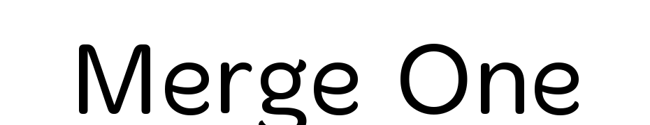 Merge One Font Download Free